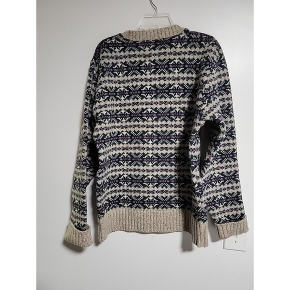 Vtg Cambridge Co. Classic British Rags Wool Knit Sweater 90s Looned In The US XL - Picture 5 of 8